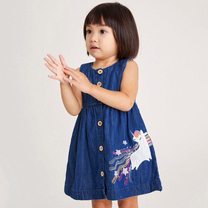 Denim Unicorn Dress