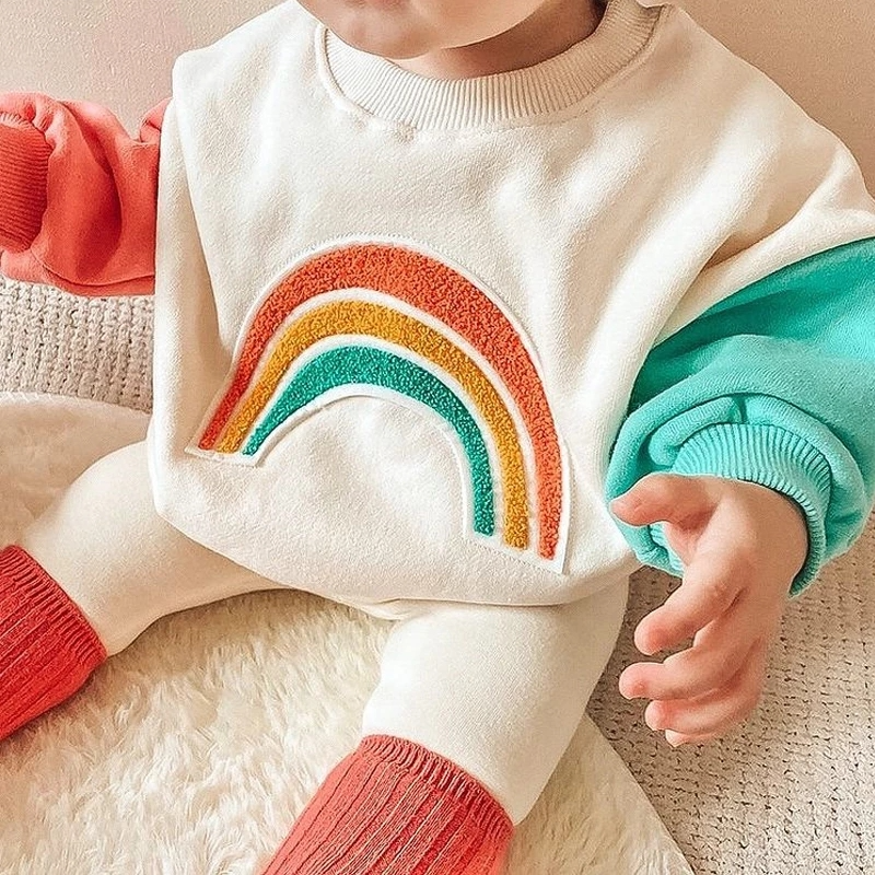 Rainbow Puff Top