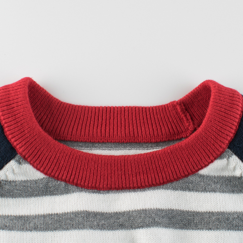 Round Neck Striped Sweater