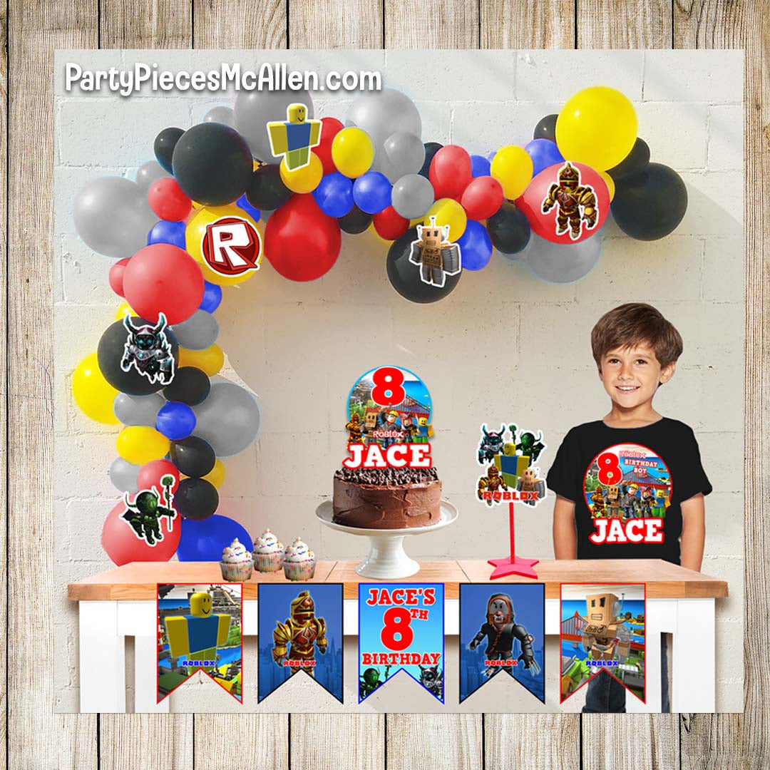 Boys Roblox Party Party Pieces Mcallen - roblox birthday theme ideas