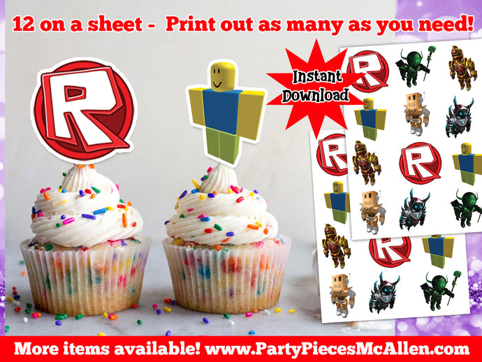 Roblox Boy Birthday Party Party Pieces Mcallen - roblox party supplies download only roblox girl party decorations