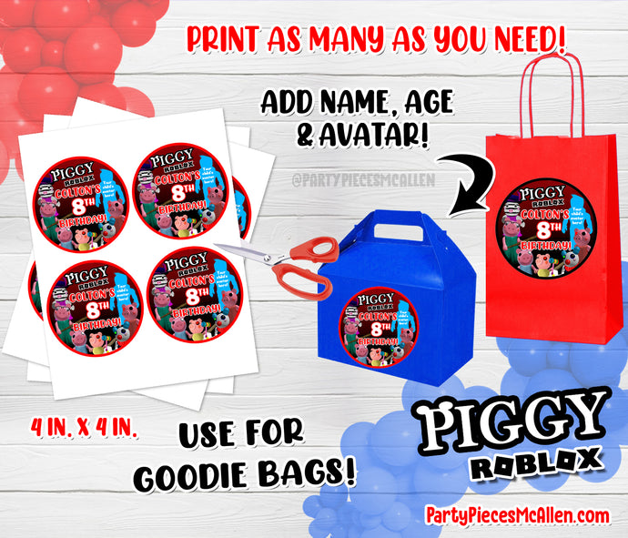 Piggy Roblox Girl Party Pieces Mcallen - piggy roblox party supplies