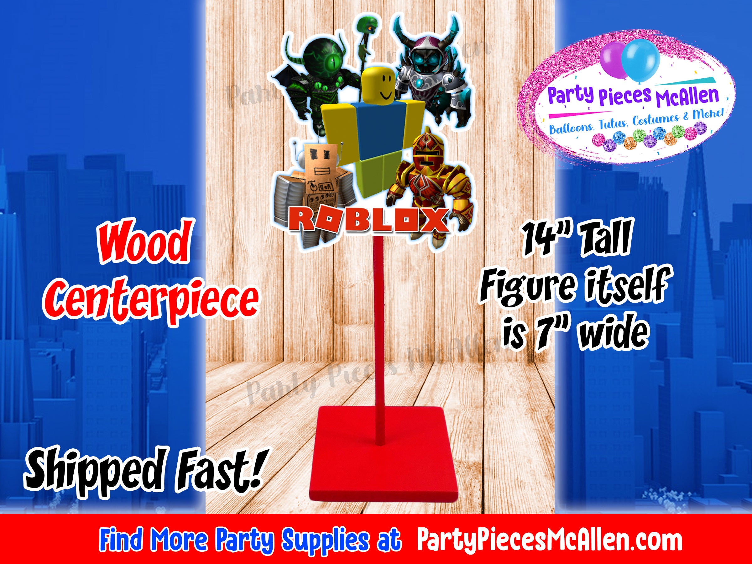 Roblox Centerpiece Party Pieces Mcallen - roblox minecraft find the pieces