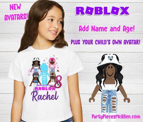 Aesthetic Roblox Girl Kids T-Shirts for Sale