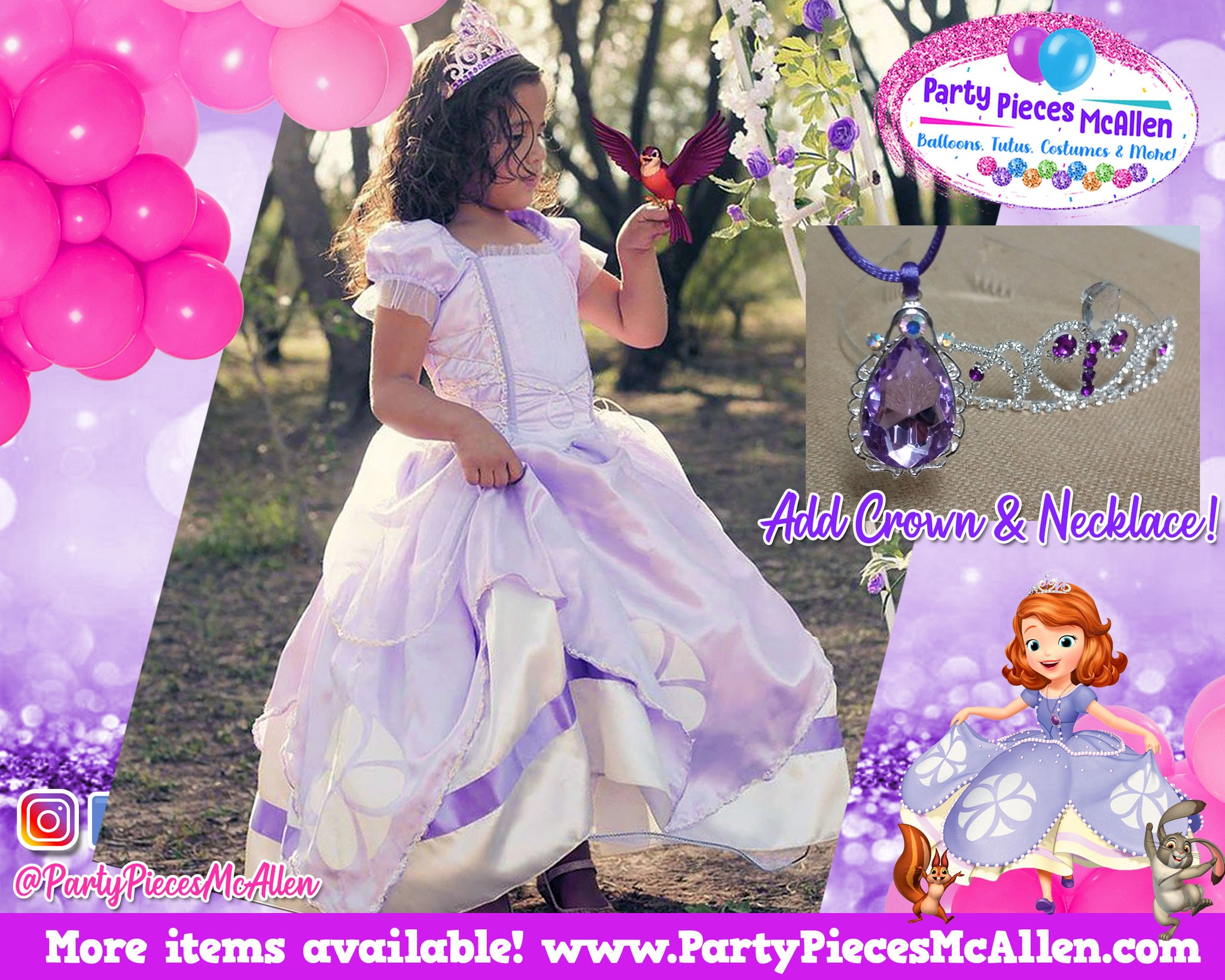 Sofia The First Dress Party Pieces Mcallen - roblox corset dress