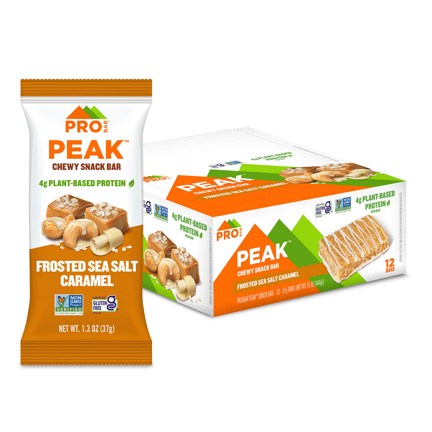 Image of PROBAR PEAK™ Frosted Sea Salt Caramel 1.3 oz. Bar 12 - Pack