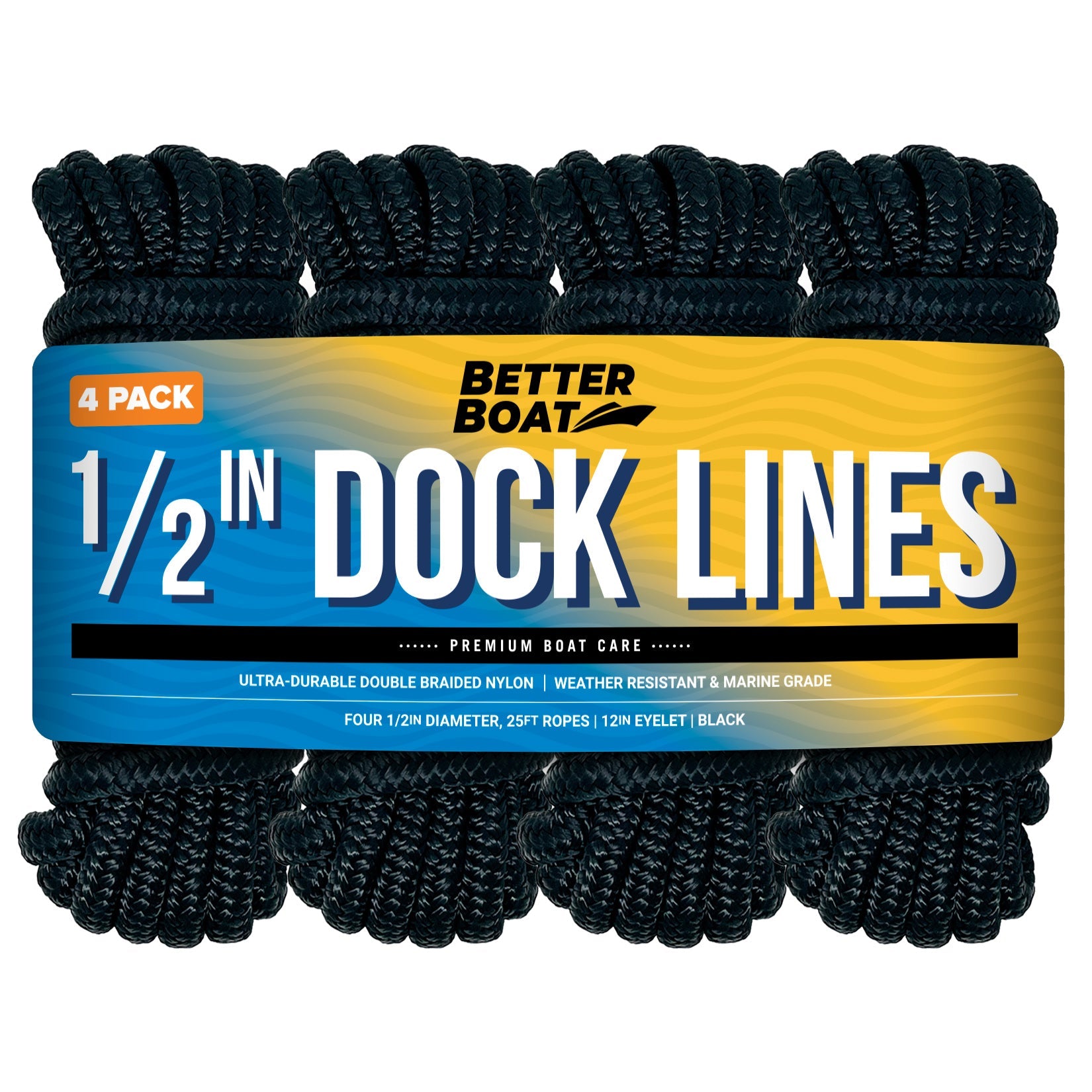 Better Boat black dock lines