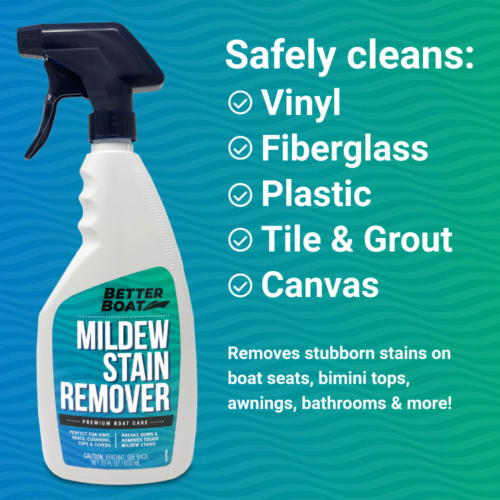 Better Boat Mildew Stain Remover that can be used for variety of materials