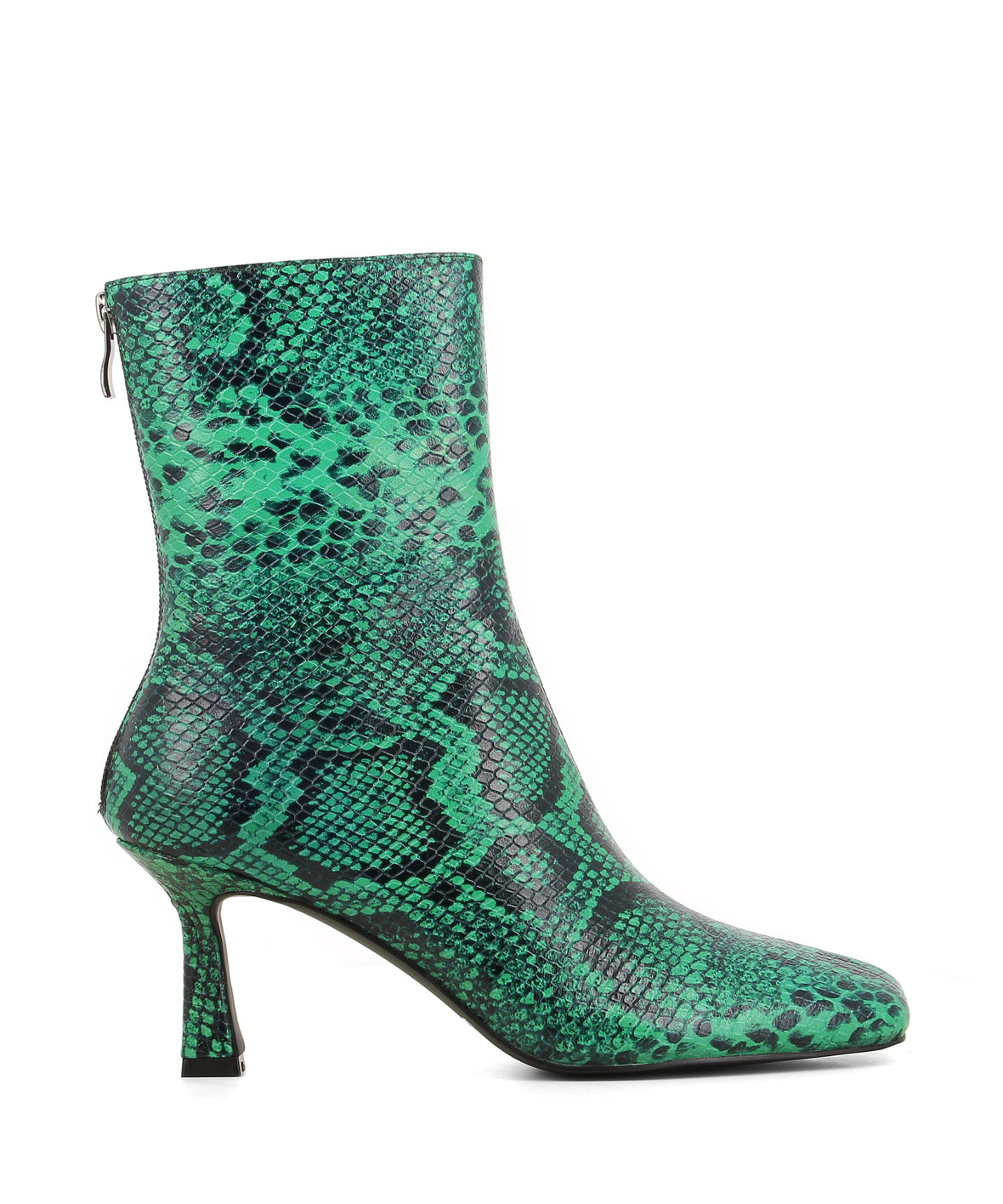 green snake skin boots