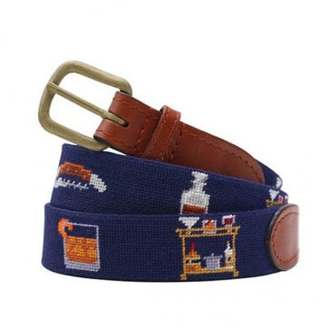 Smathers & Branson Anchor Needlepoint Belt in Dark Navy at  Men's  Clothing store