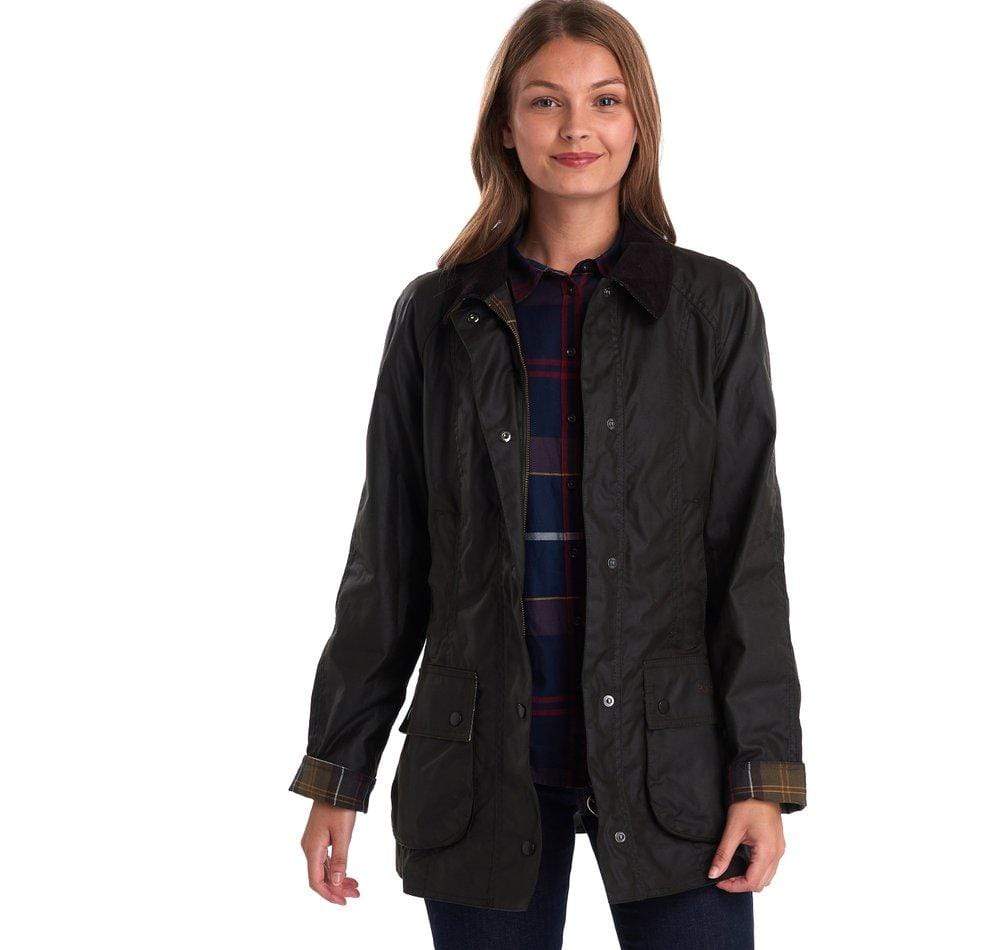 barbour classic beadnell wax jacket olive