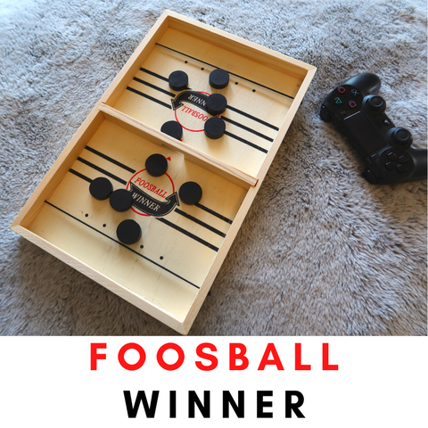 Crazy Games AST Sling Puck Game Fast Puck Table Game Super Winner Wooden  Paced Football Slingshot Game Table Top Hockey Game Toys for Adults & Kids  24