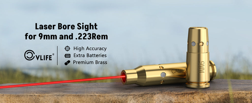 Laser Bore Sight for 9mm and .223REM Calibers