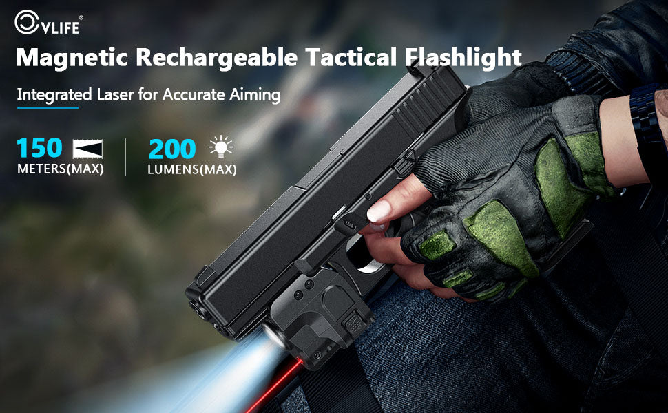 Magnetic Rechargeable Tactical Flashlight