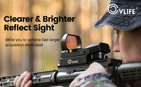 Clearer & Brighter Reflect of the Red Dot Sight Scope