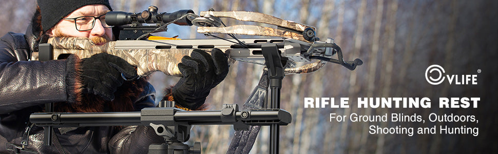 CVLIFE Hunting Rests, Shooting Tripod with Dual Frame