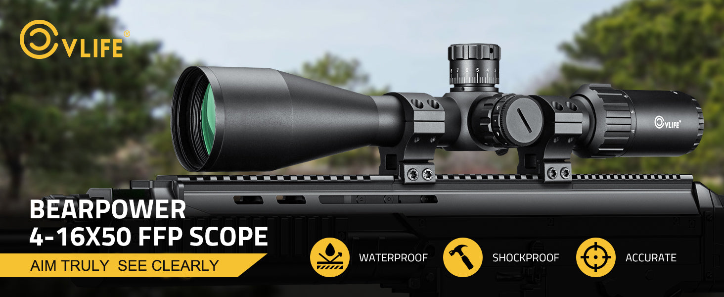 CVLIFE BearPower 4-16x50 FFP Scope