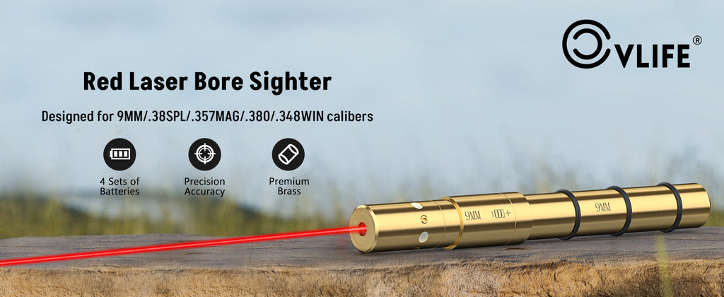 CVLIFE Laser Bore Sight for 9MM/380ACP/.38 SPL/.357 MAG