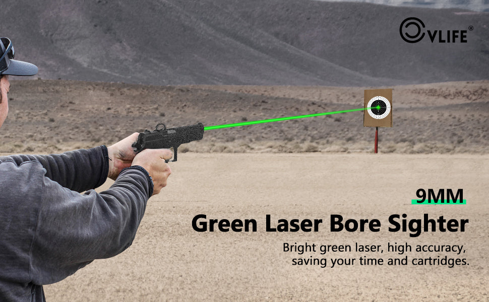 9mm green laser bore sight