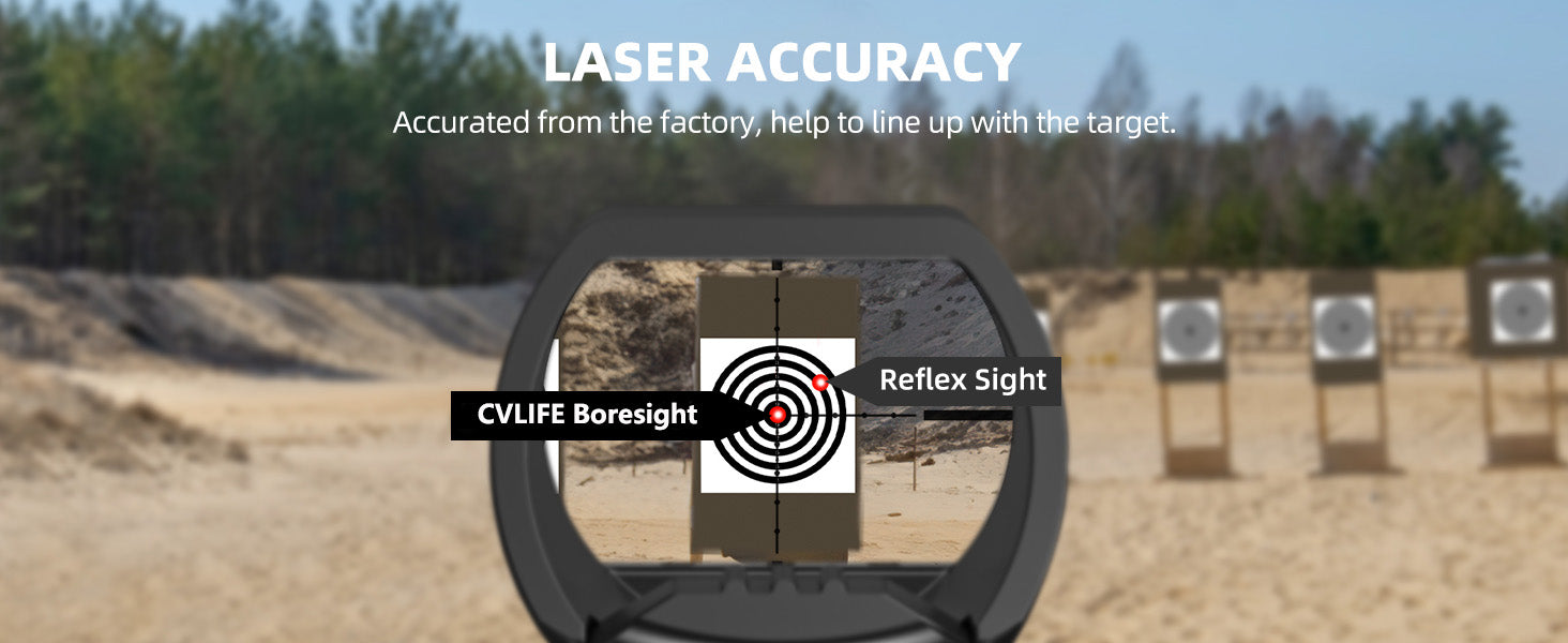 CVLIFE Bore Sight with Red Laser Accuracy