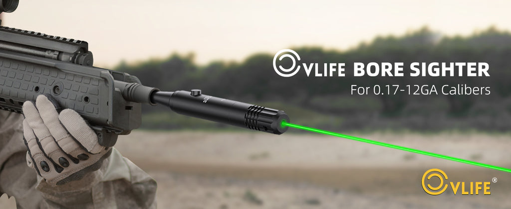 CVLIFE Green Laser Bore Sight Kit for .17-12GA Calibers