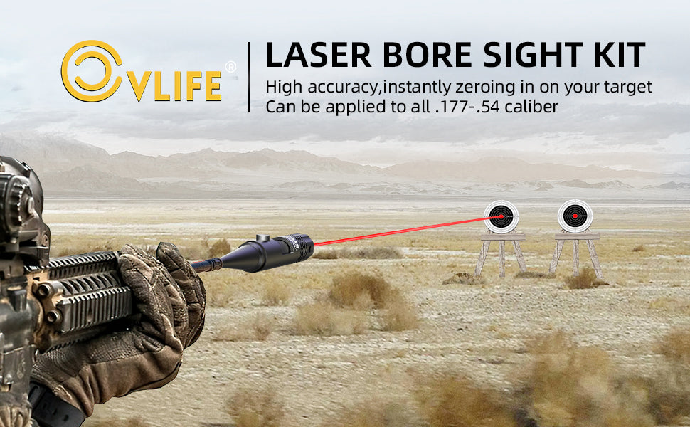 Laser Bore Sight Kit for .177 - .54 Calibers
