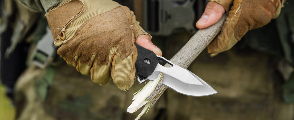 CVLIFE Pocket Knife With Reliable Thumb Stud