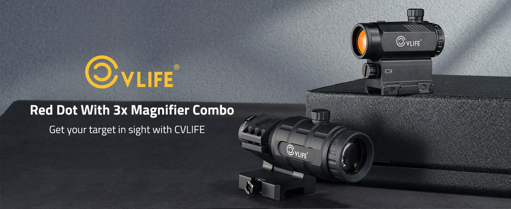 CVLIFE Red Dot Sight with 3X Magnifier Combo Description