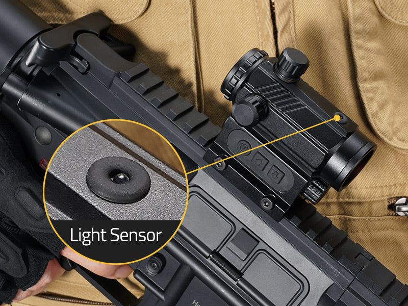 Auto Brightness Adjustment Red Dot Sight with 3X Magnifier Combo