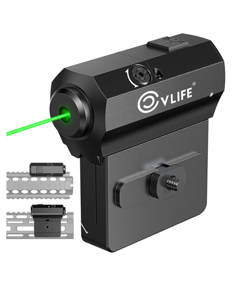 CVLIFE Green Tactical Laser Sight Compatible with Mlok Picatinny Rail