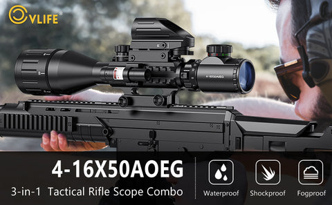 3-in-1 Tactical Rifle Scope Combo