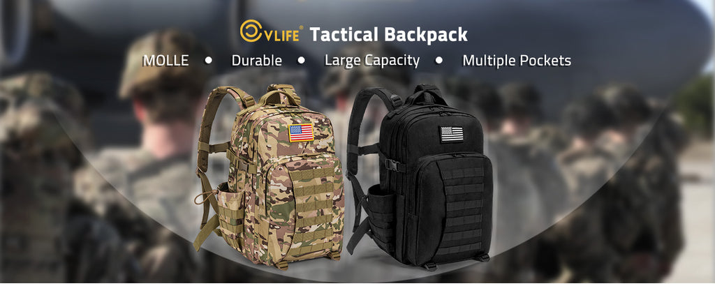 CVLIFE Military Tactical Backpack, 40L Army Backpack for Men and Women