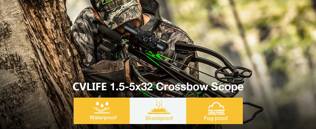CVLIFE JackalHowl 1.5-5x32 Crossbow Scope