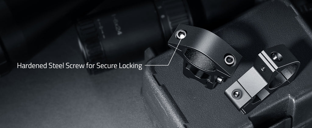 Portable Scope Rings with Secure Lock