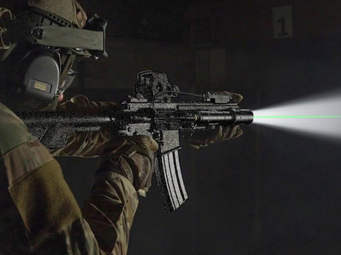 Green Laser Light Tactical Flashlight for Targeting