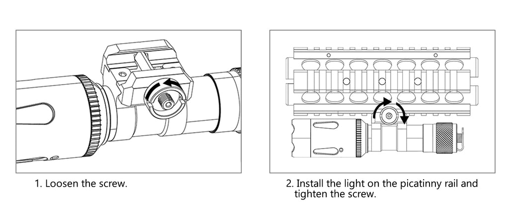 Tactical Flashlight Laser Light Installation Guide