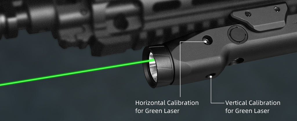 Tactical Flashlight with Green Laser