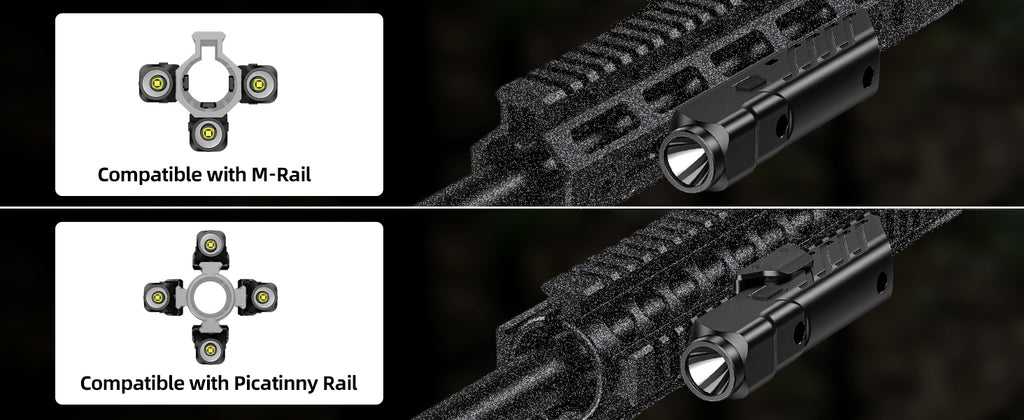 Laser Light Combo Compatible with M-Rail and Picatinny Rail