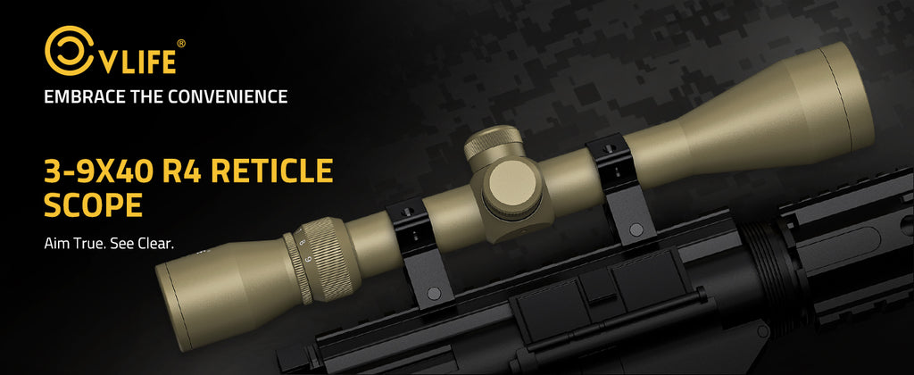 3-9x40 R4 reticle scope for hunting