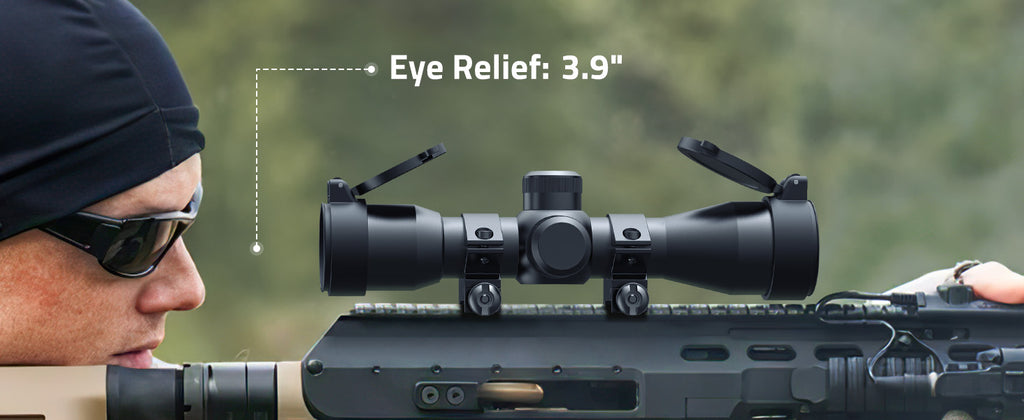 Long Eye Relief Tactical Rifle Scope for Outdoors