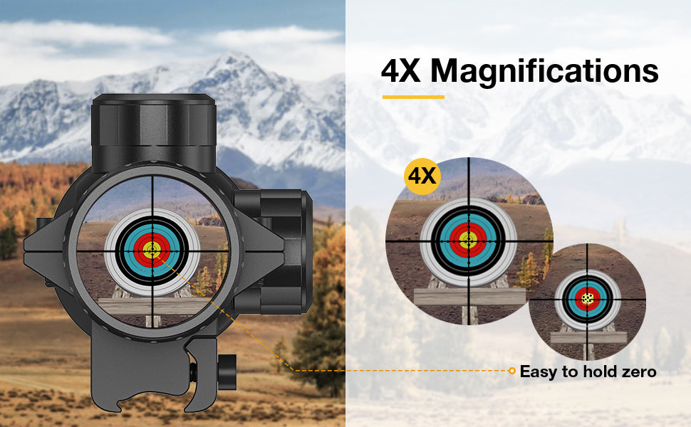 Easy to Hold Zero 4x32 Rifle Scope