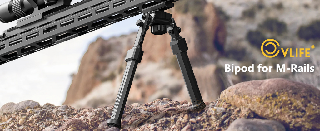 CVLIFE 7.5-10.6 Inches Rifle Bipod Compatible with M-rail and Picatinny