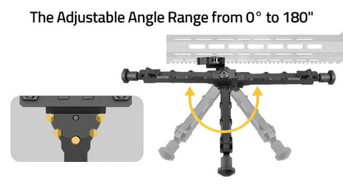 Rotatable Hunting Bipod for Rifles