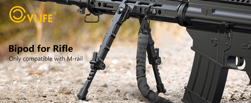 7.5-9 Inches Rifle Bipod Compatible With M-rail Only