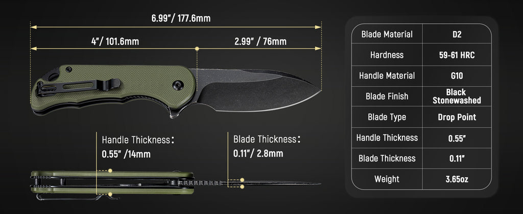 High Quality G10 Handle EDC Pocket Knife