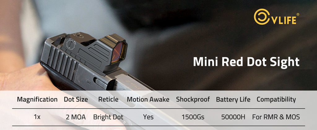 Micro Red Dot Sight with Motion Awake Technology