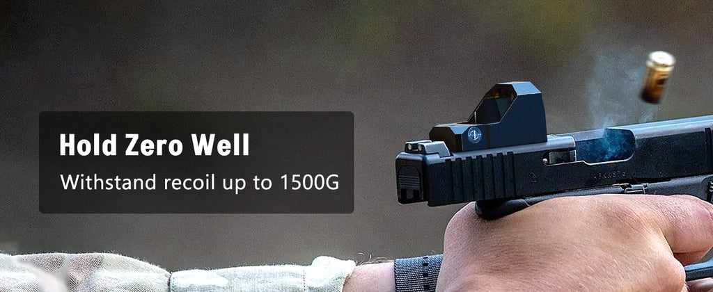 Red Dot Sight for Pistols Hold Zero Well