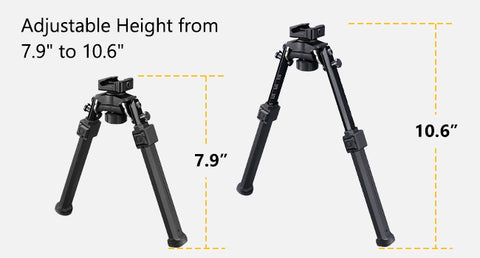 CVLIFE Bipod for Picatinny Support Adjust Height