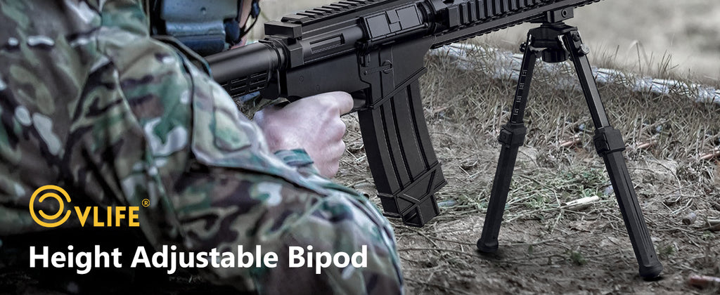 Height Adjust Rifle Bipod