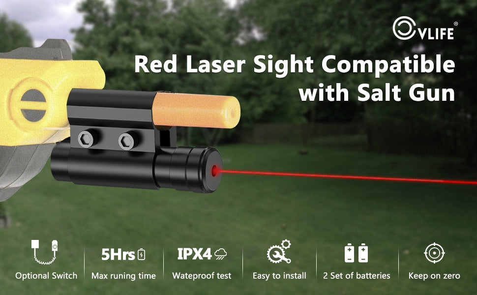 Red Laser Sight Compatible wih Salt Gun